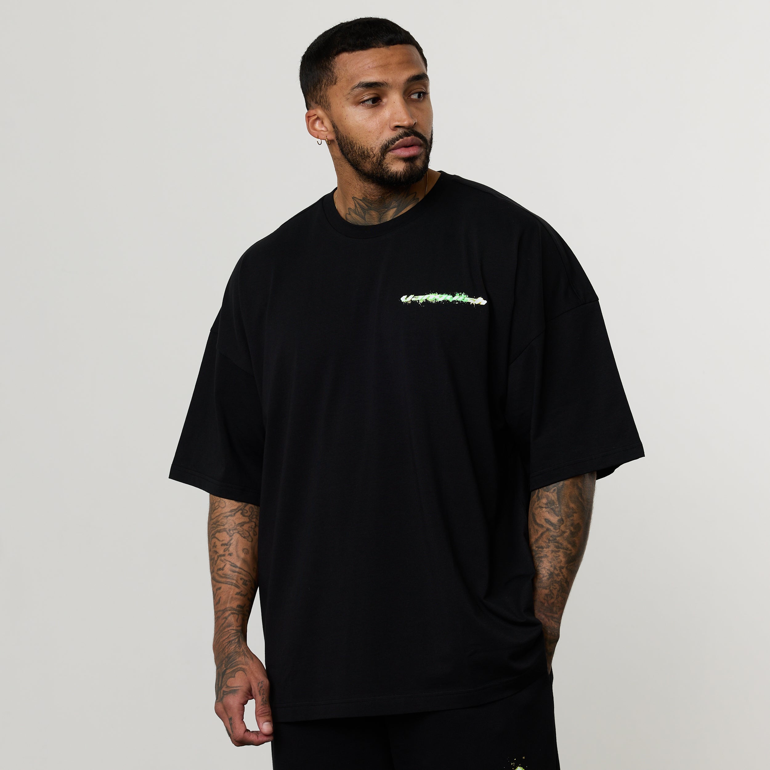 ACID BLACK OVERSIZED T SHIRT