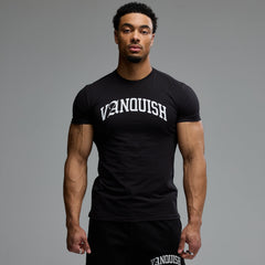 ACADEMY ARCH BLACK SLIM FIT T SHIRT