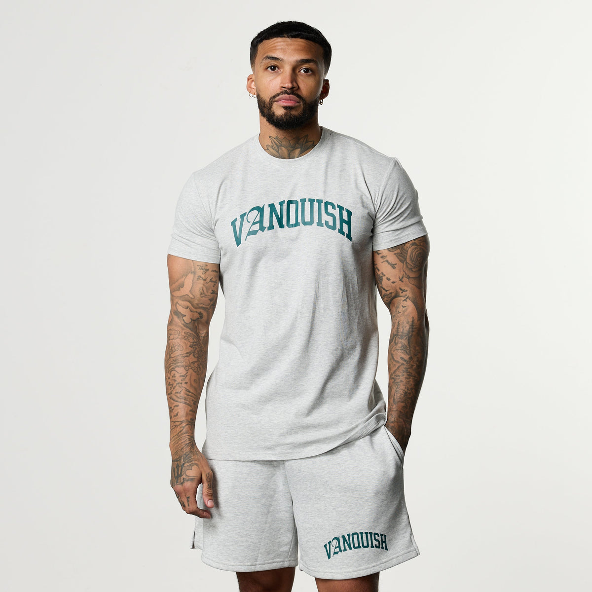 ACADEMY ARCH GREY SLIM FIT T SHIRT