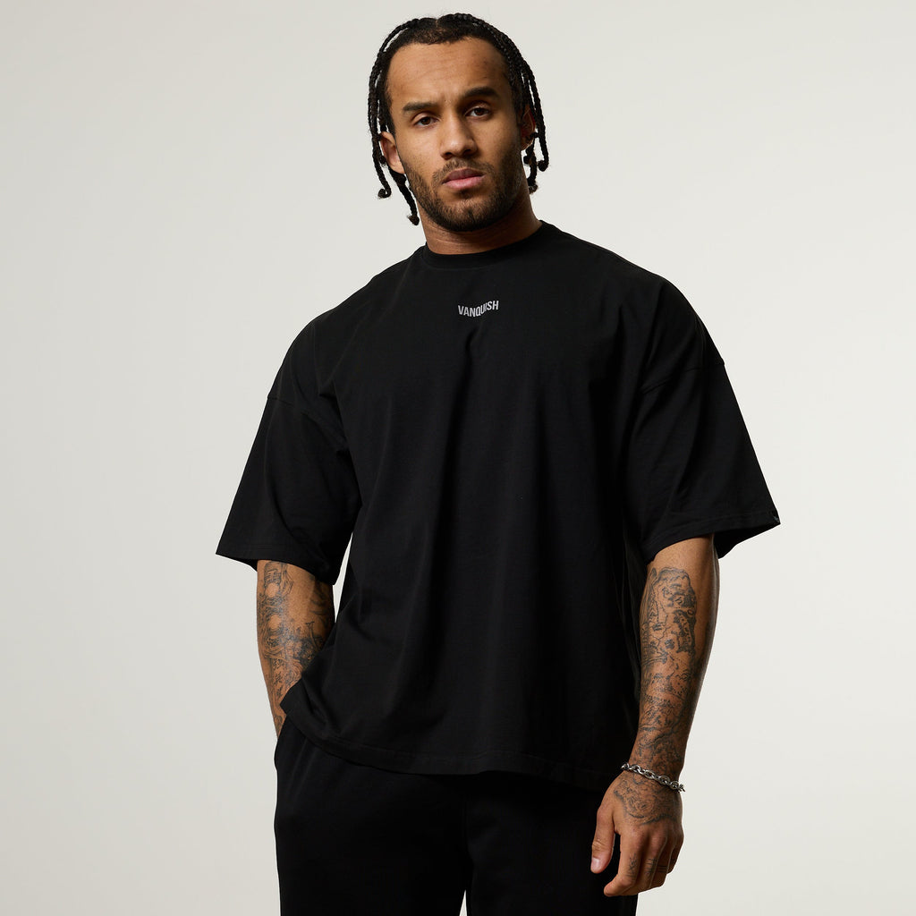 Vanquish Essential V2 Black Oversized Boxy T Shirt