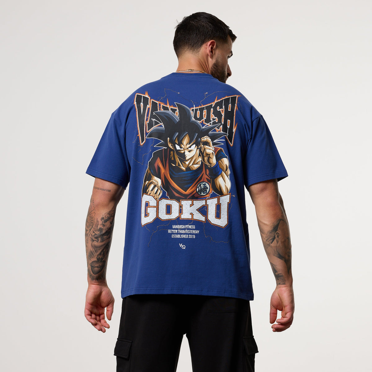 Vanquish DBS Goku Navy Oversized T-Shirt