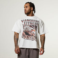 Vanquish Obsidian White Eagle Oversized Boxy T Shirt