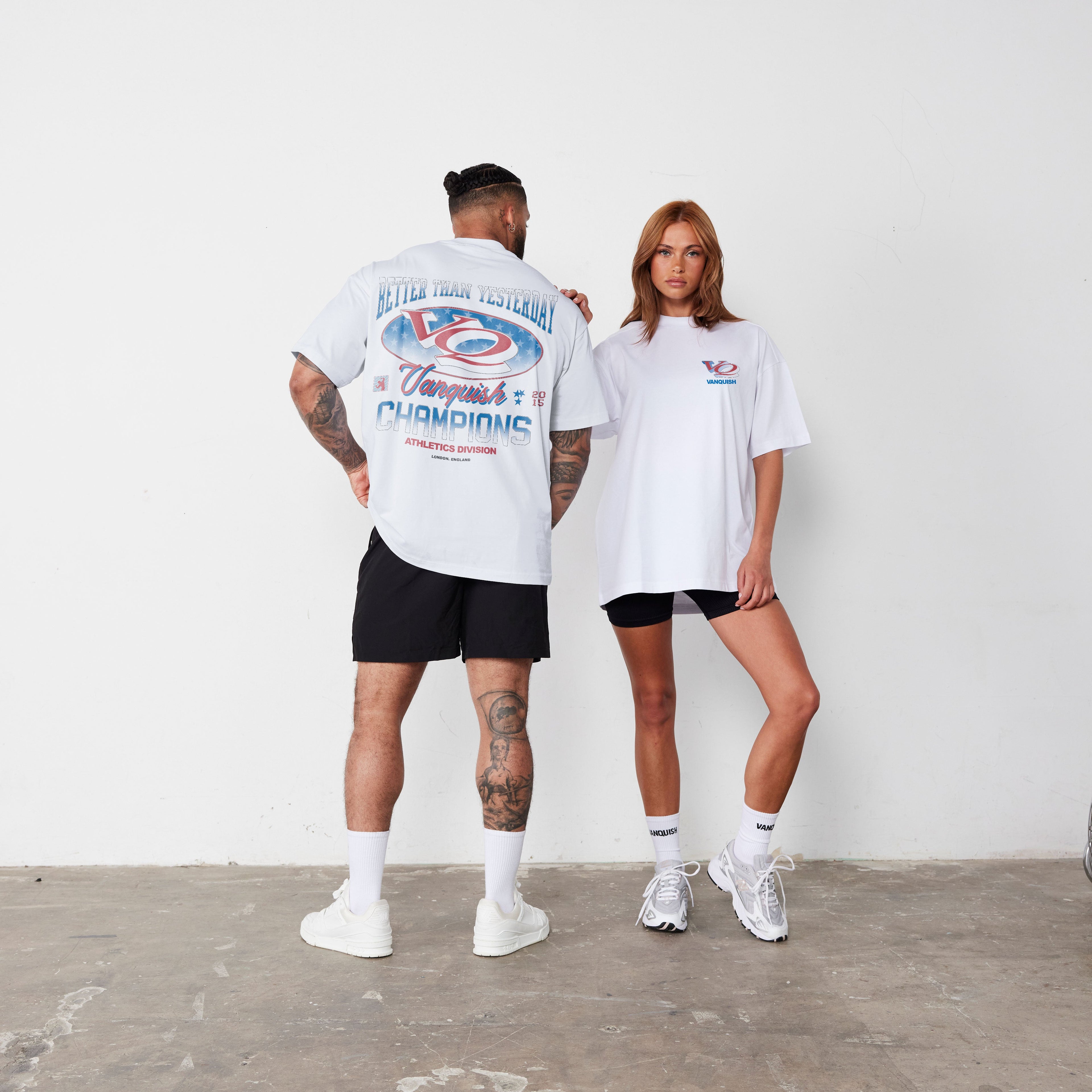 Vanquish Revolve Heritage Star White Oversized T Shirt