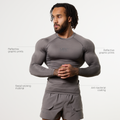 LRT Grey Performance Long Sleeve Base Layer Top