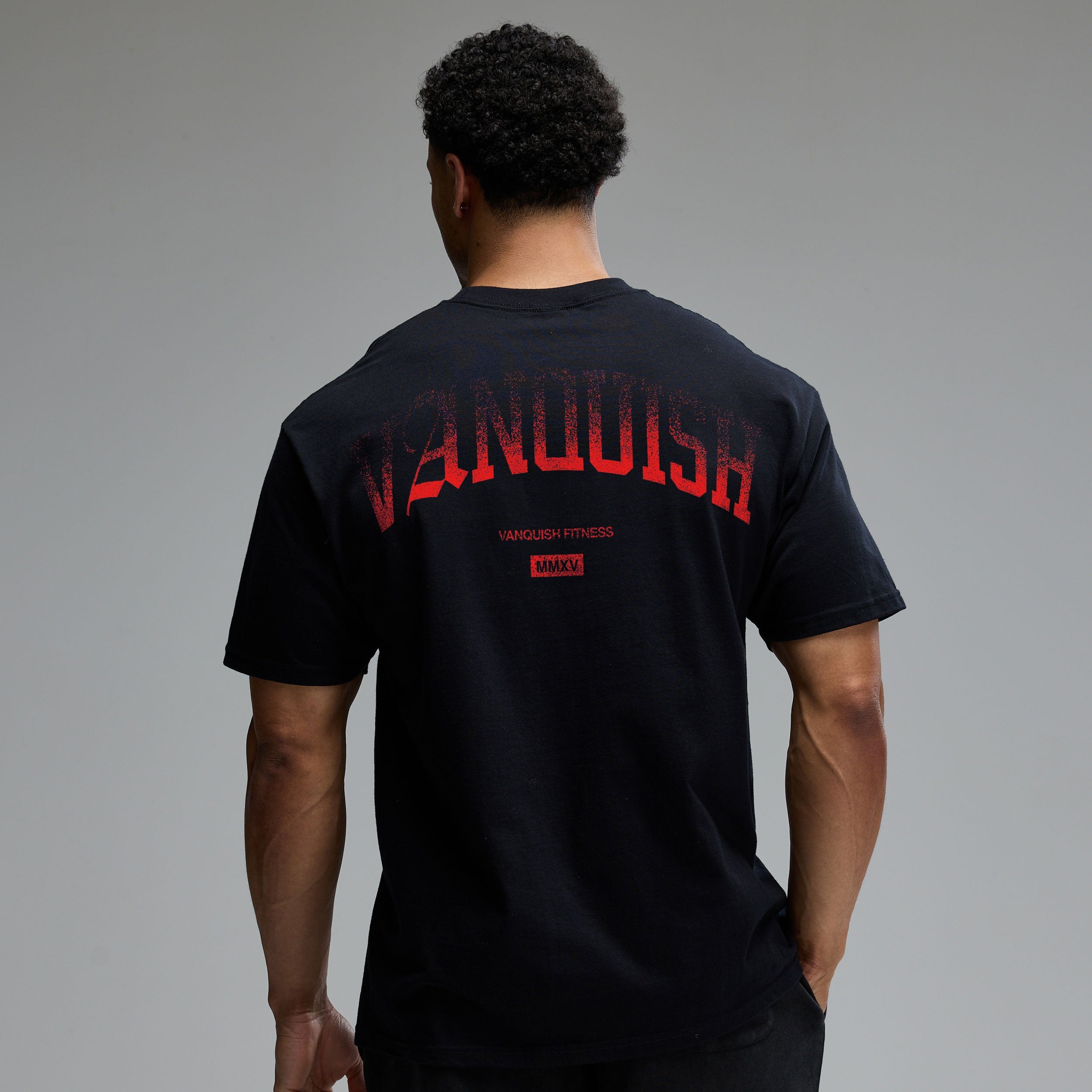 REVOLVE FADE RED BLACK OVERSIZED T SHIRT