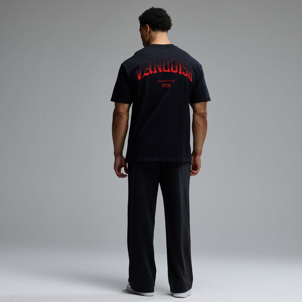 REVOLVE FADE RED BLACK OVERSIZED T SHIRT