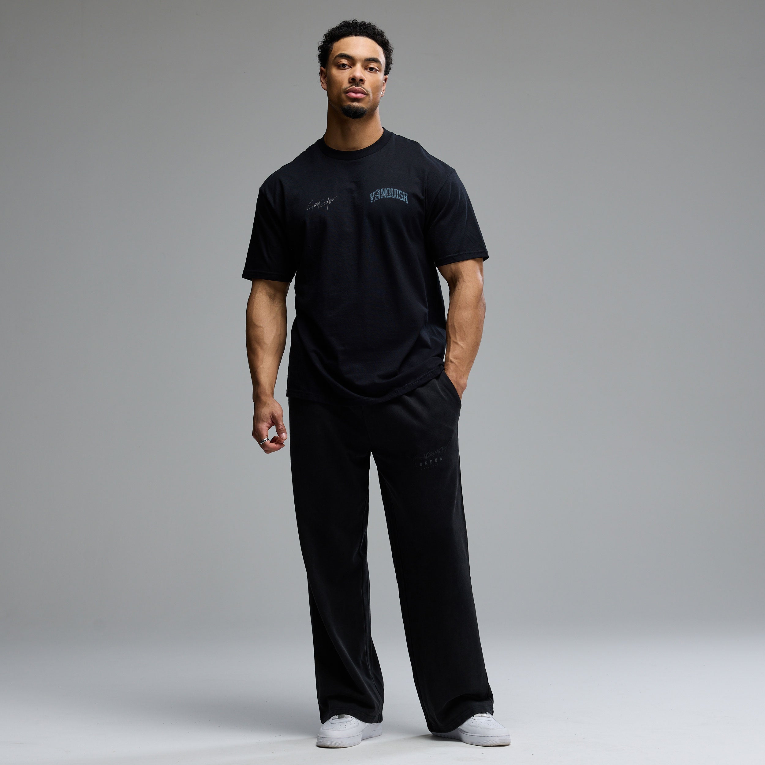 REVOLVE GLASS BLACK OVERSIZED T SHIRT