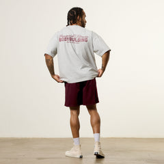 Vanquish Bodybuilding Grey Oversized Boxy T Shirt