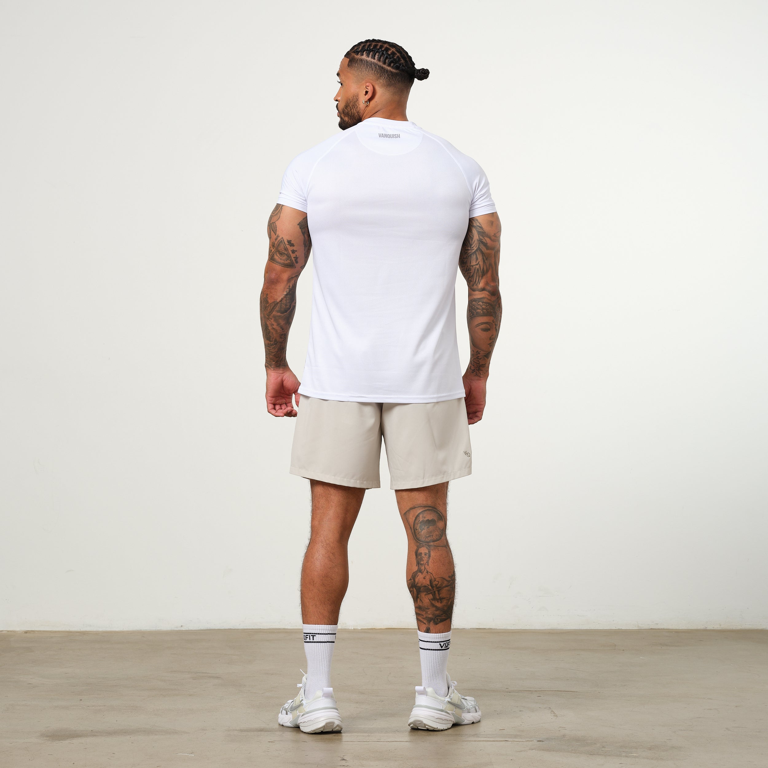 Vanquish Essential White Performance Short Sleeve T Shirt