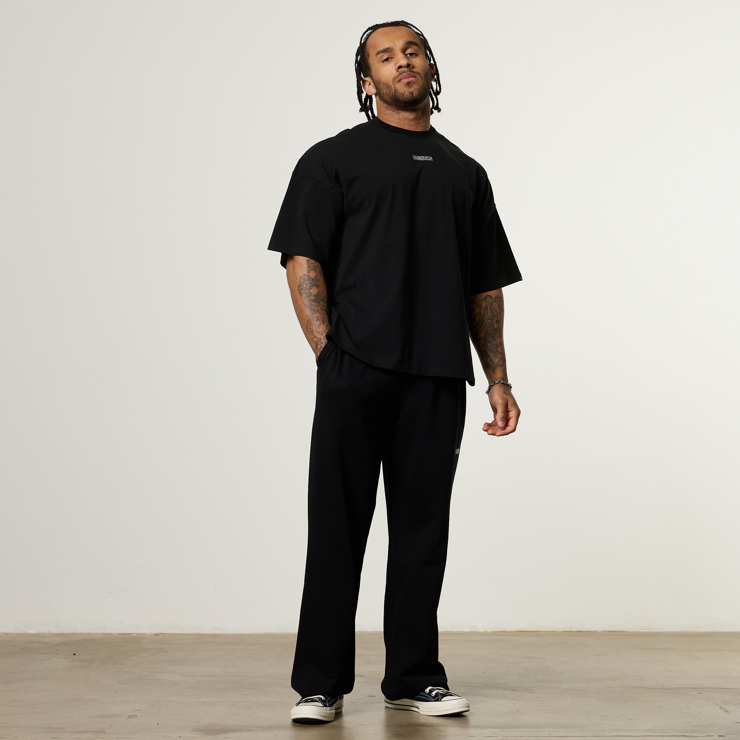Vanquish Essential V2 Black Oversized Boxy T Shirt