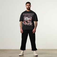 Vanquish Obsidian Black Eagle Oversized Boxy T Shirt