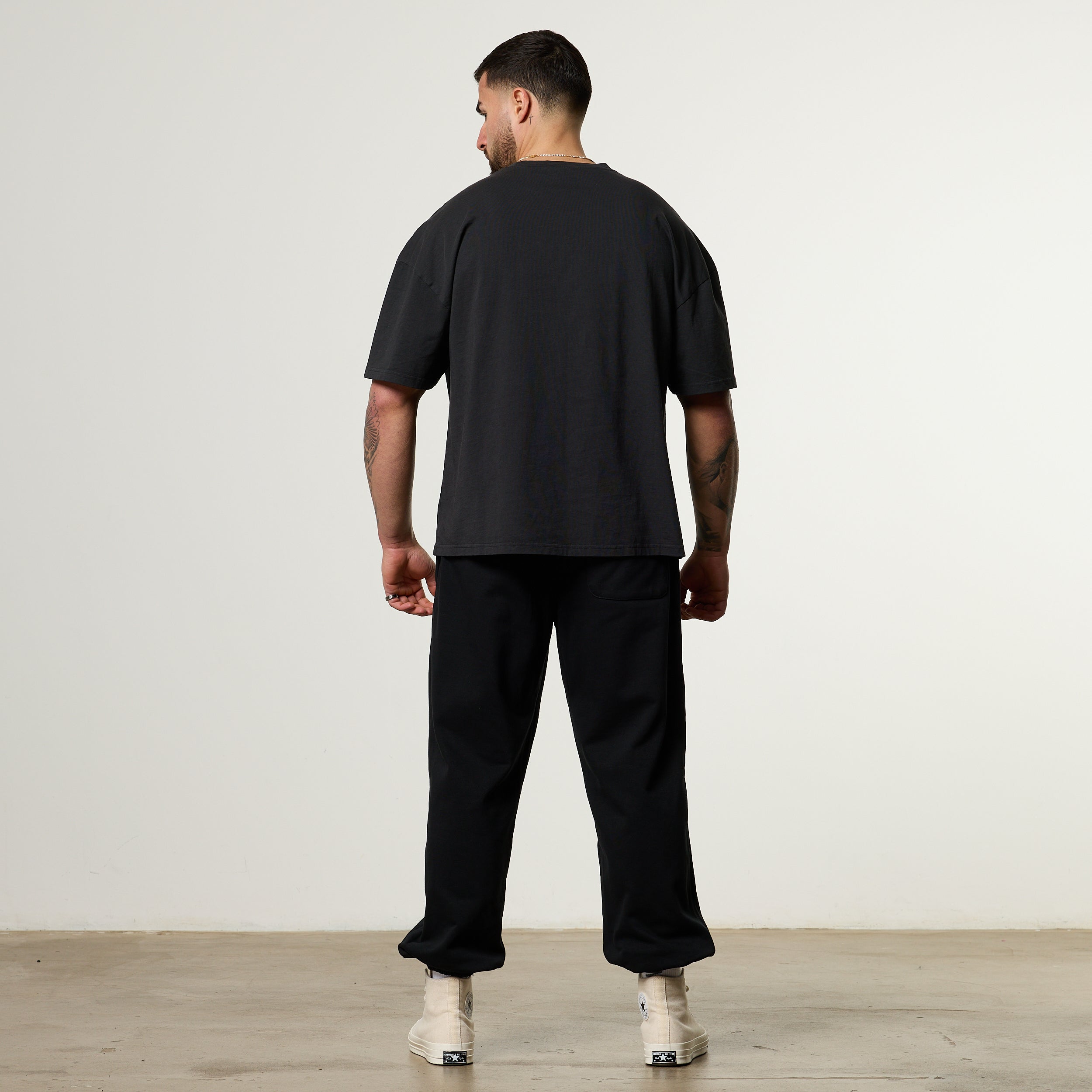 Vanquish Obsidian Black Eagle Oversized Boxy T Shirt