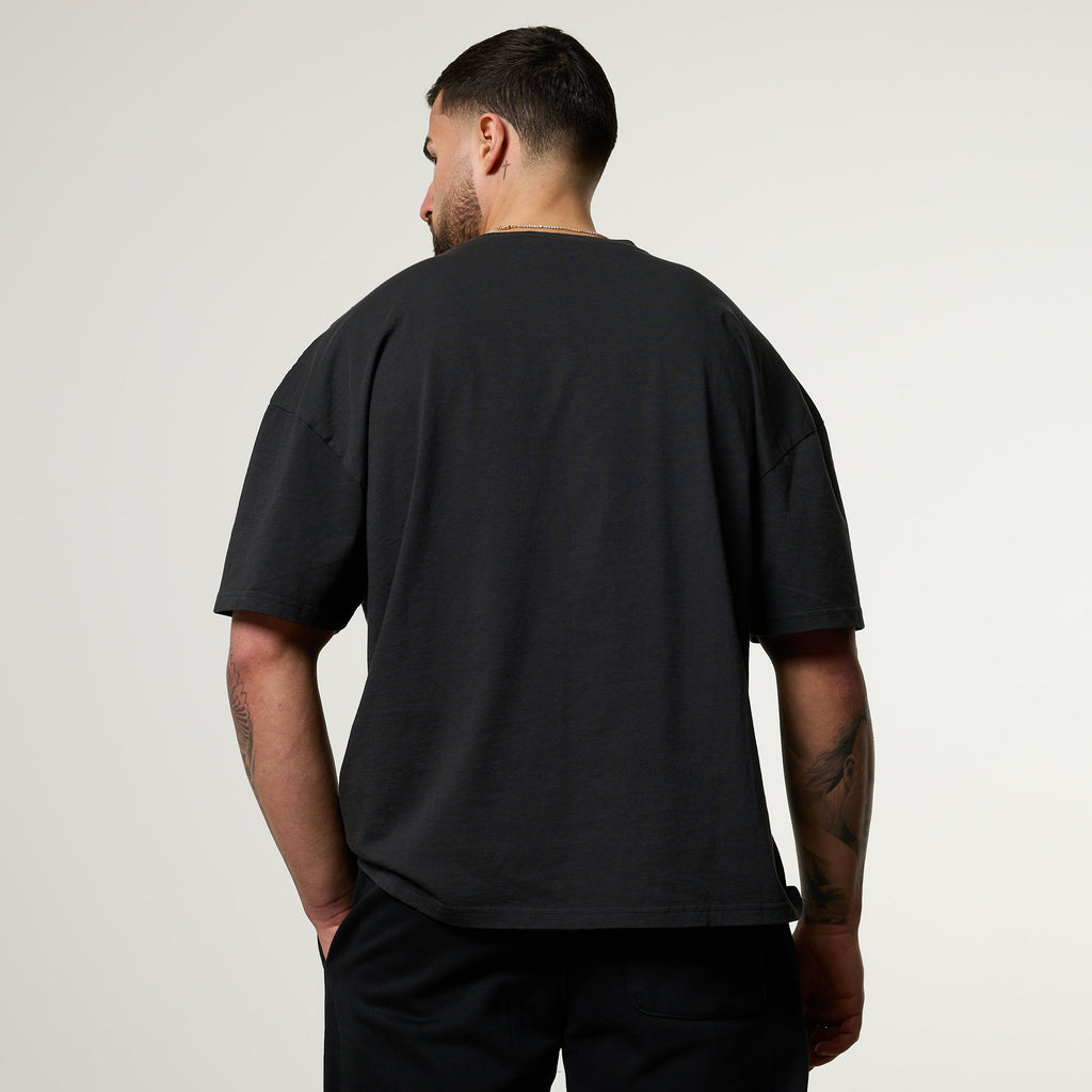 Vanquish Obsidian Black Eagle Oversized Boxy T Shirt