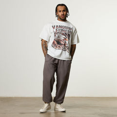 Vanquish Obsidian White Eagle Oversized Boxy T Shirt