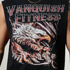 Vanquish Obsidian Black Eagle Sleeveless T Shirt
