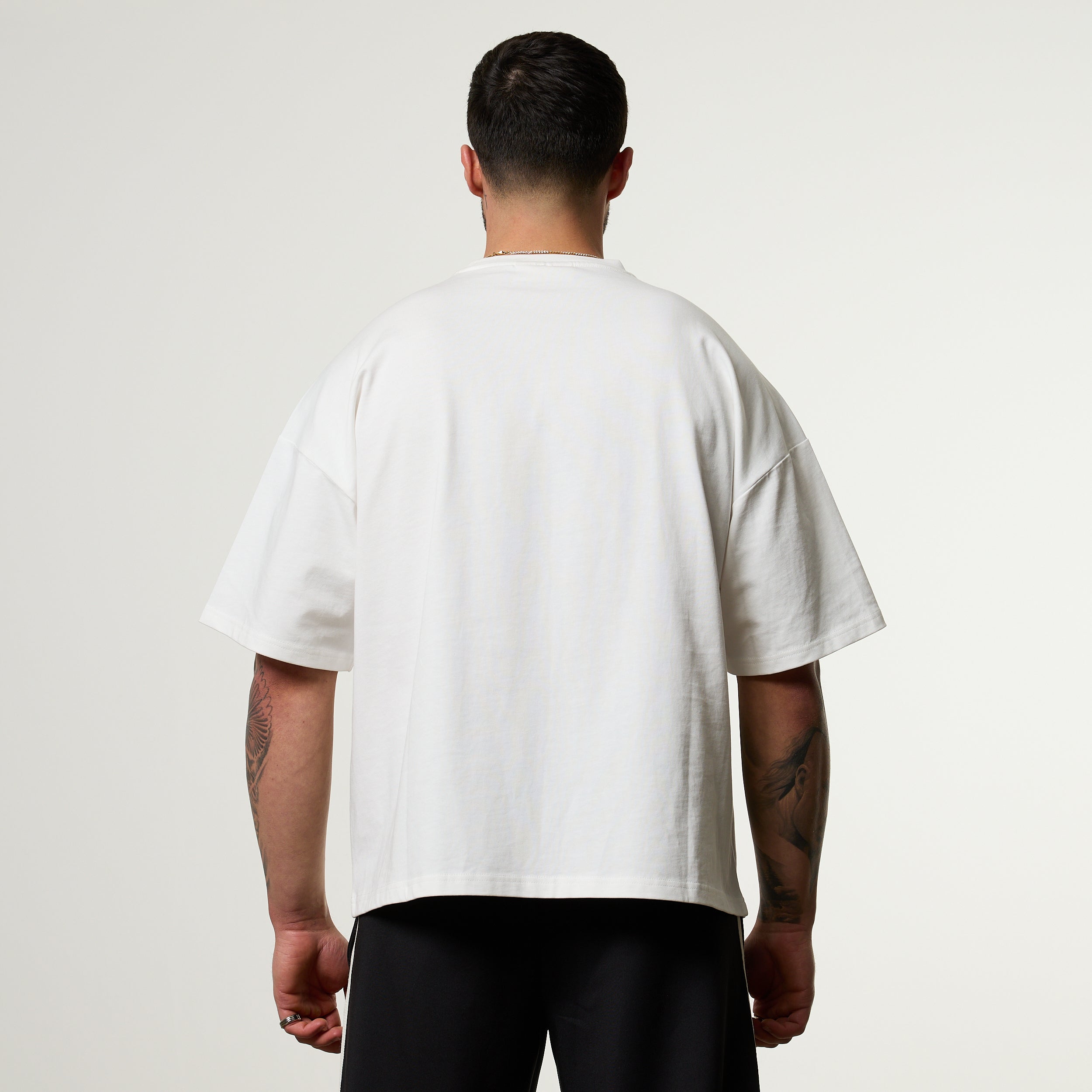 Vanquish Off Season White Oversized Boxy Pocket T Shirt