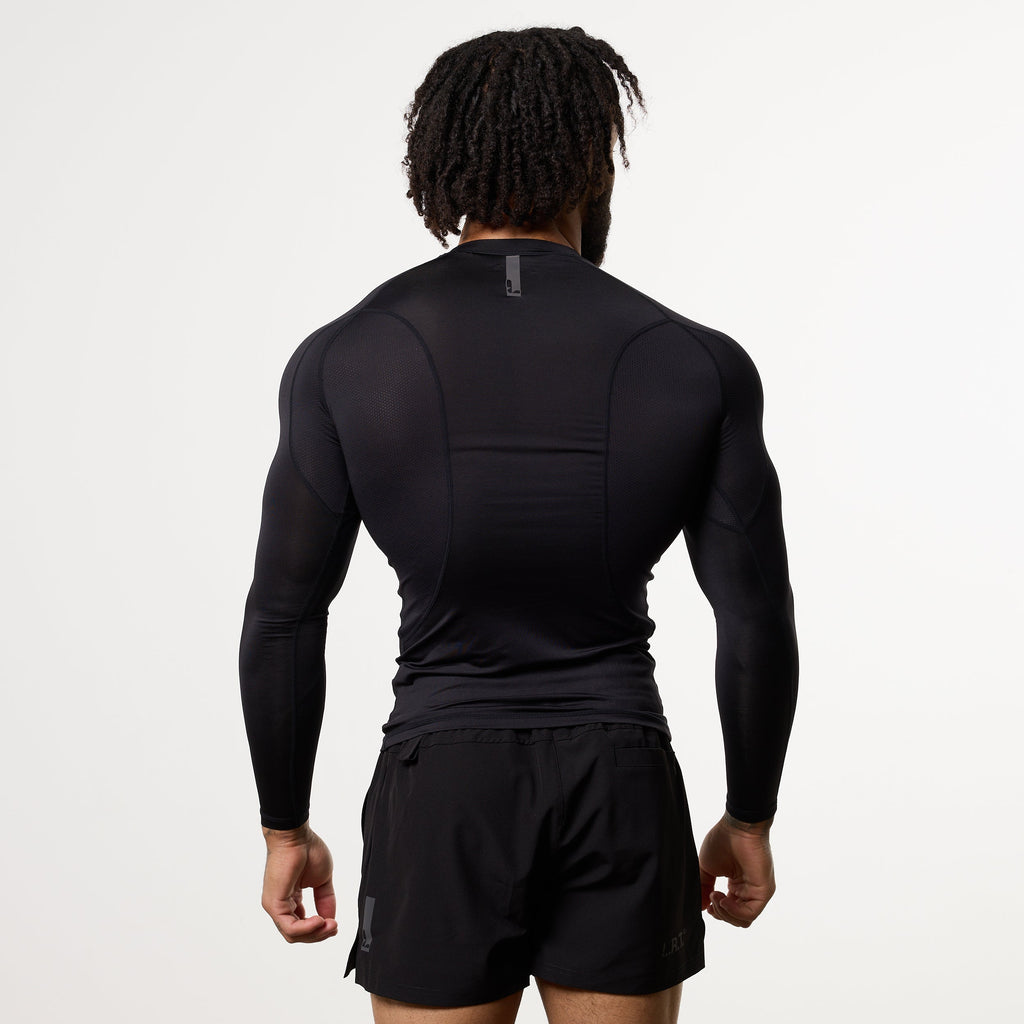 LRT Black Performance Long Sleeve Base Layer Top