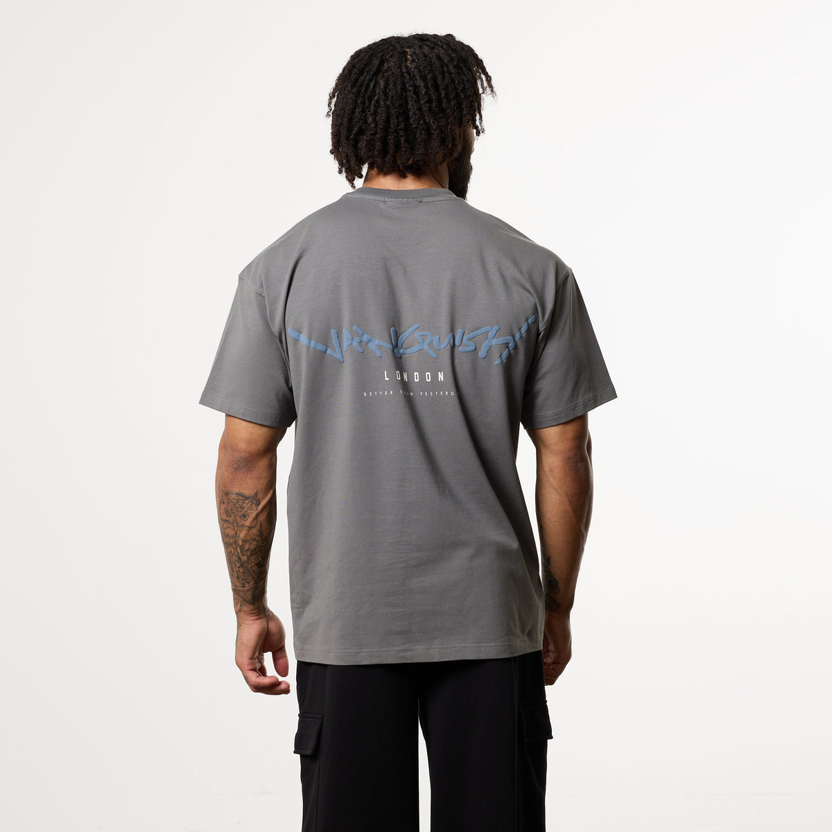 GRAFFITI STORM GREY OVERSIZED T SHIRT