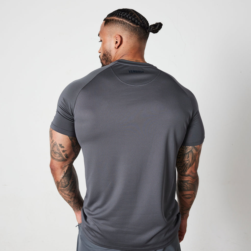 Vanquish Essential Denim Blue Performance Short Sleeve T Shirt