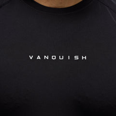 ACADEMY BLACK SLIM FIT PERFORMANCE T SHIRT