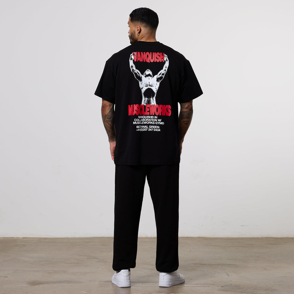 Vanquish x Muscleworks Black Oversized T-Shirt