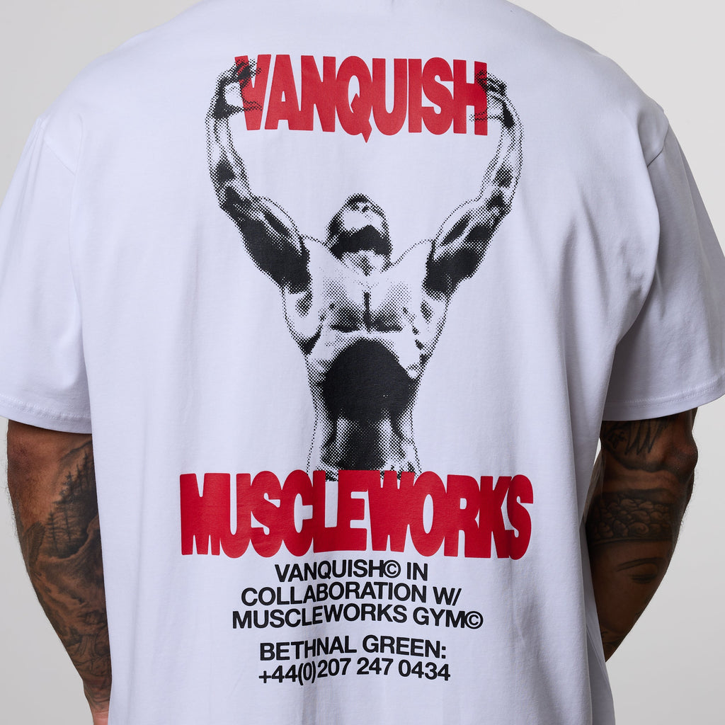 Vanquish x Muscleworks White Oversized T-Shirt