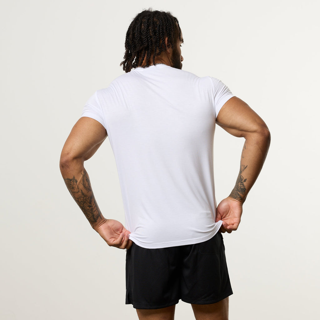 Vanquish Ultra Soft White Slim Fit T Shirt