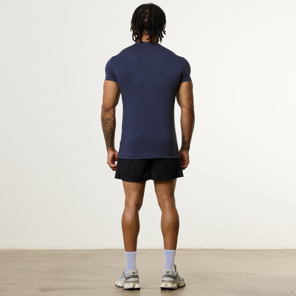 Vanquish Ultra Soft Navy Blue Slim Fit T Shirt