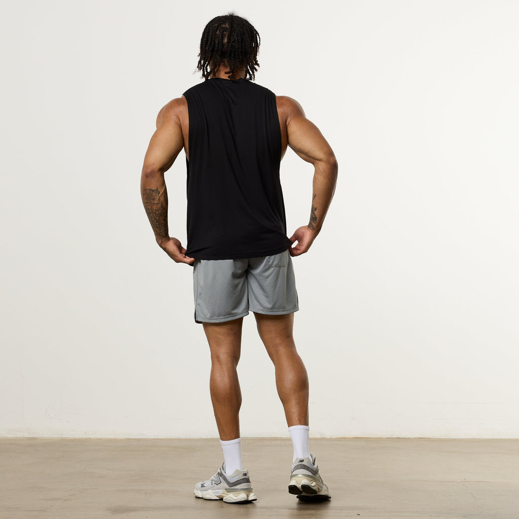 Vanquish Ultra Soft Black Oversized Sleeveless T Shirt