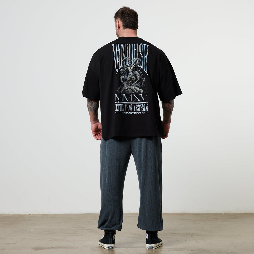 Vanquish Olympus Black Hercules Oversized Boxy T Shirt