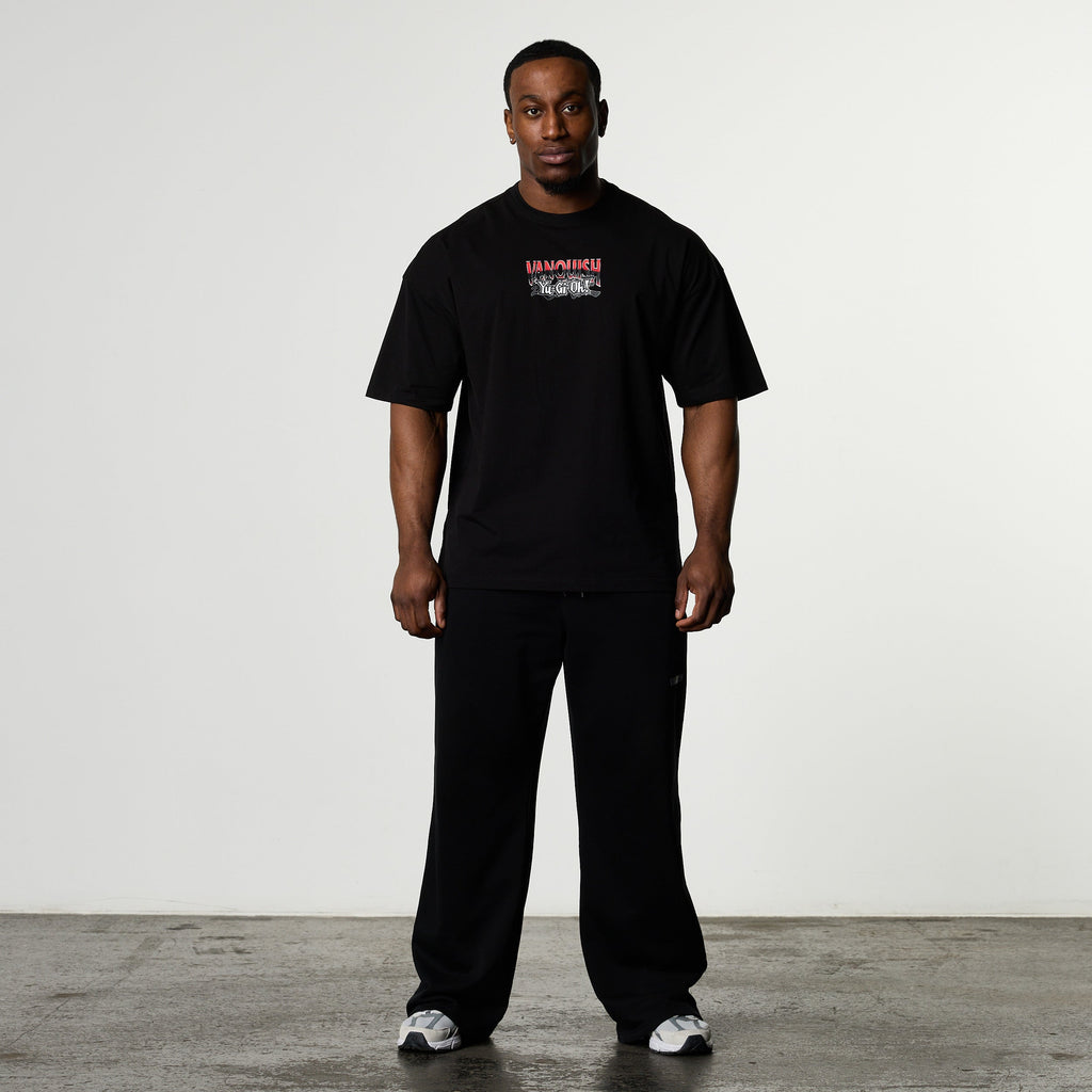 YU-GI-OH! RED EYES BLACK DRAGON BLACK OVERSIZED T SHIRT