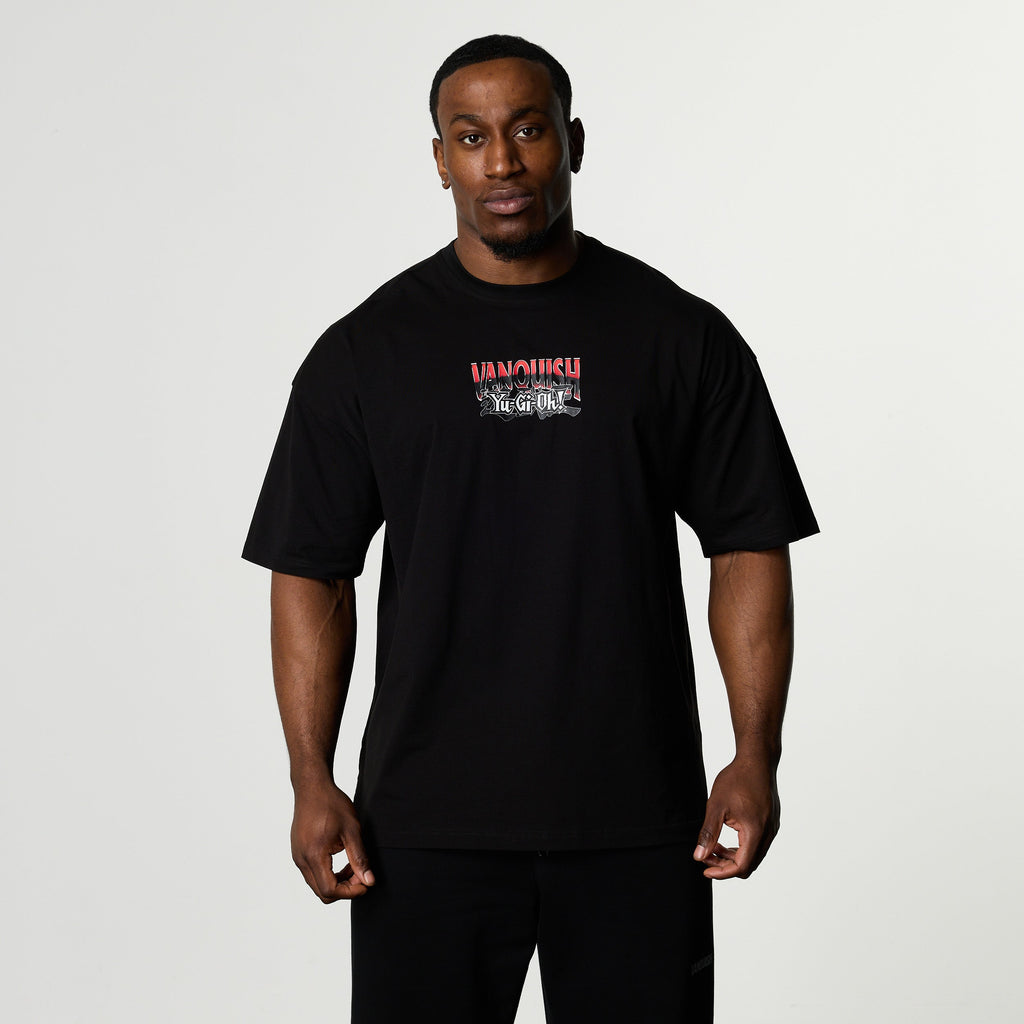 YU-GI-OH! RED EYES BLACK DRAGON BLACK OVERSIZED T SHIRT