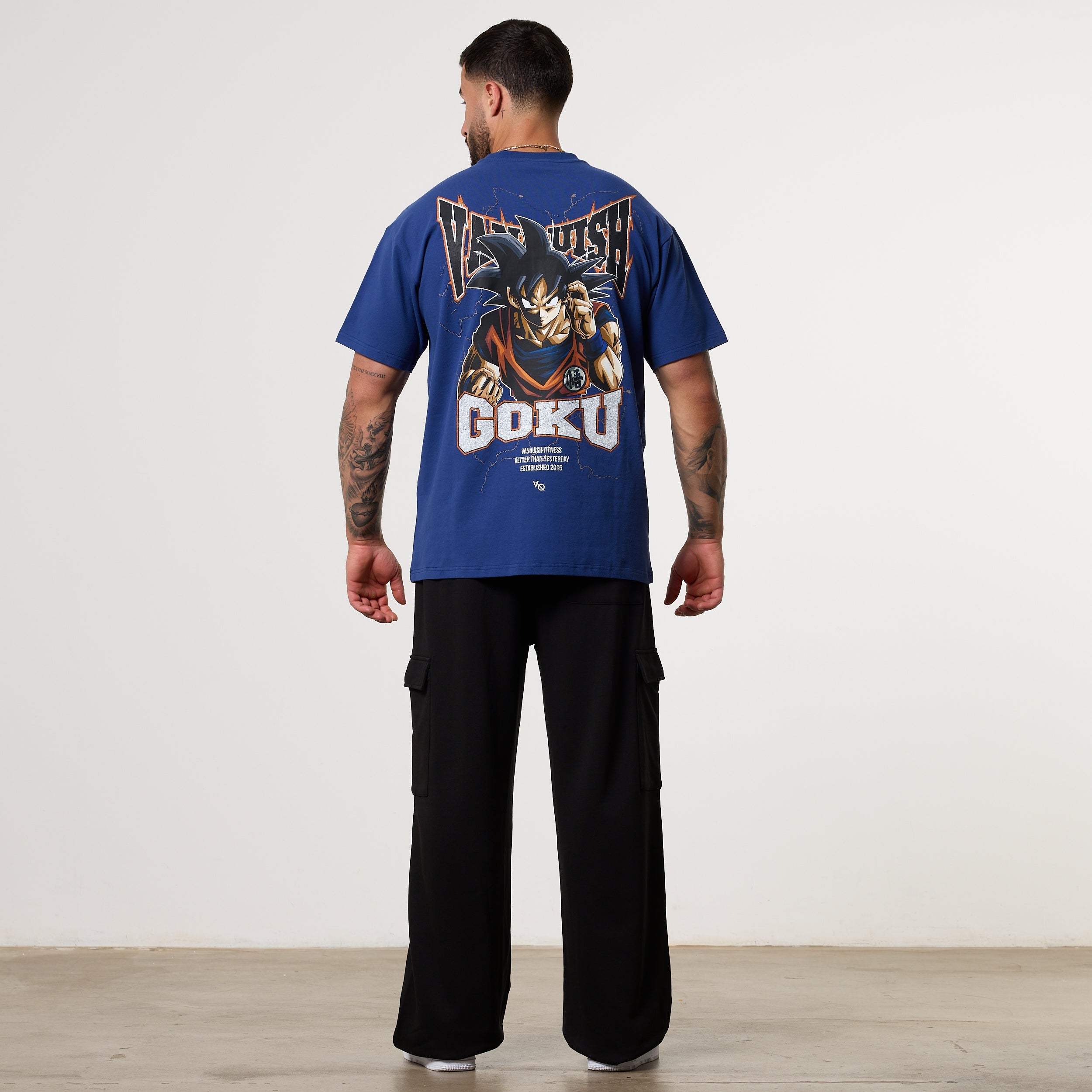 Vanquish DBS Goku Navy Oversized T-Shirt