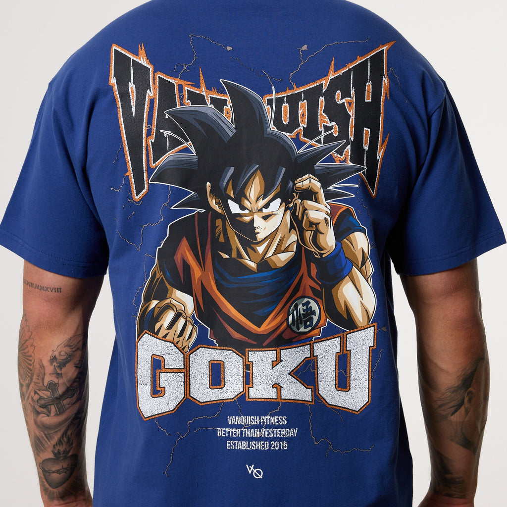 Vanquish DBS Goku Navy Oversized T-Shirt