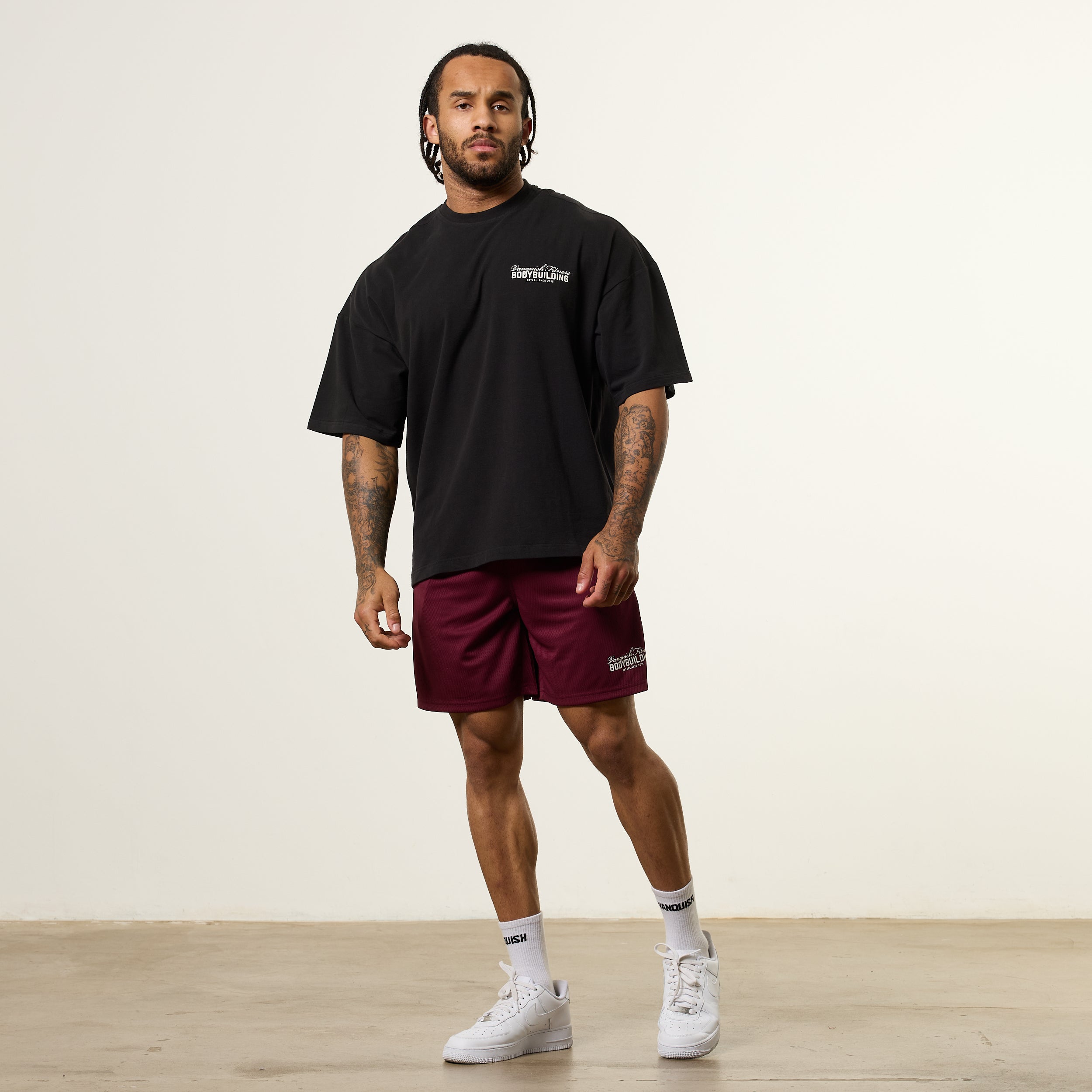 Vanquish Bodybuilding Black Oversized Boxy T Shirt