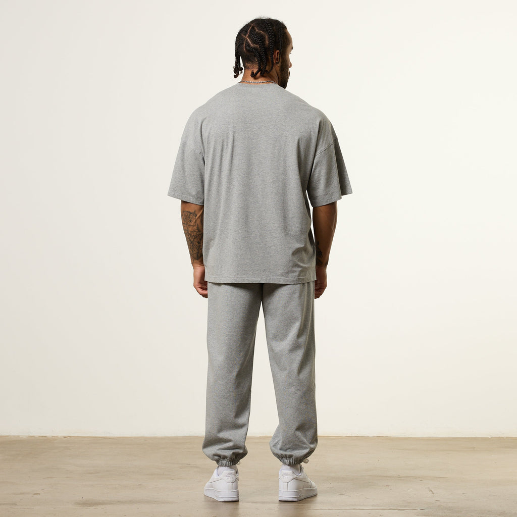 Vanquish Essential V2 Grey Melange Oversized Boxy T Shirt